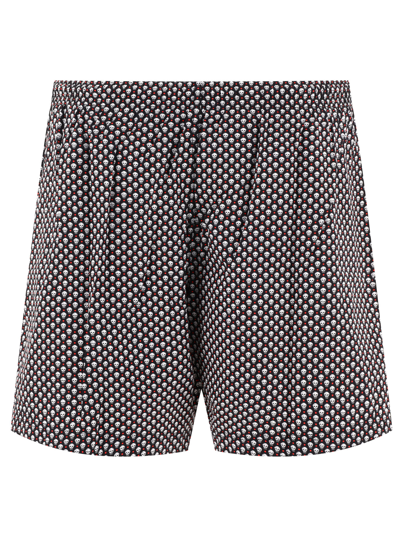 ALEXANDER MCQUEEN Black   Skull Dots swim shorts